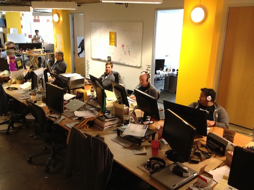 Our desks are usually tidier than this, we promise.