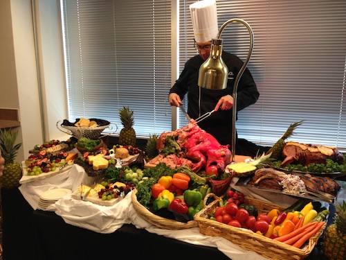 Our amazing Chef Ari Dvorin (Shefari) put this incredible spread together for the shoot AND found a suckling pig. He can’t be tamed.